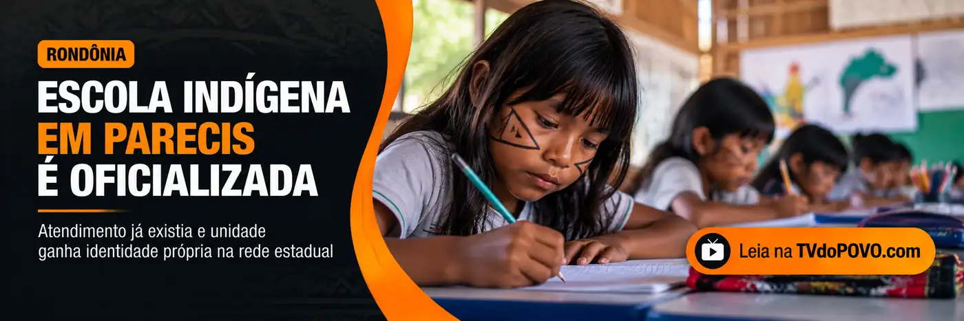 Escola indígena em Parecis — unidade é oficializada Faixa editorial sobre oficialização de escola indígena em Parecis na rede estadual