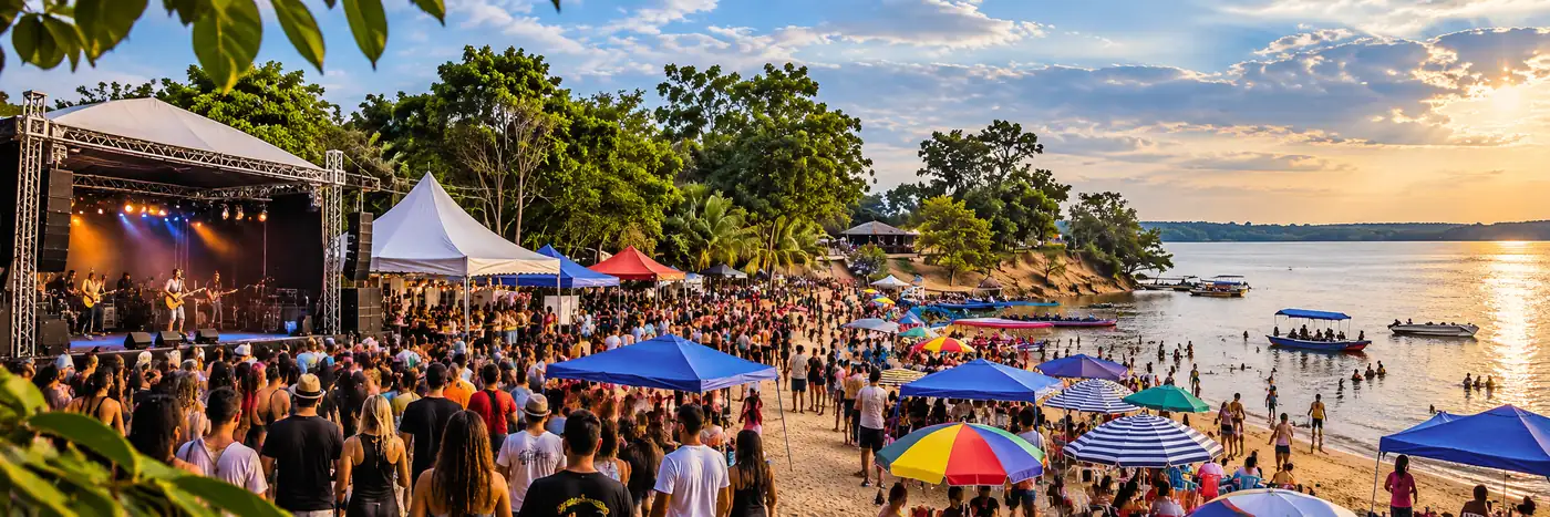 Público e palco no Festival de Calderita