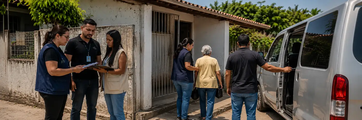Acompanhamento de idosos após retirada de instituição irregular idosos em instituição irregular recebem acompanhamento durante ação de proteção em Porto Velho