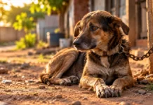 Porto Velho reforça canais para denunciar maus-tratos e abandono de animais Maus-tratos a animais em Porto Velho representados por cão em situação de abandono