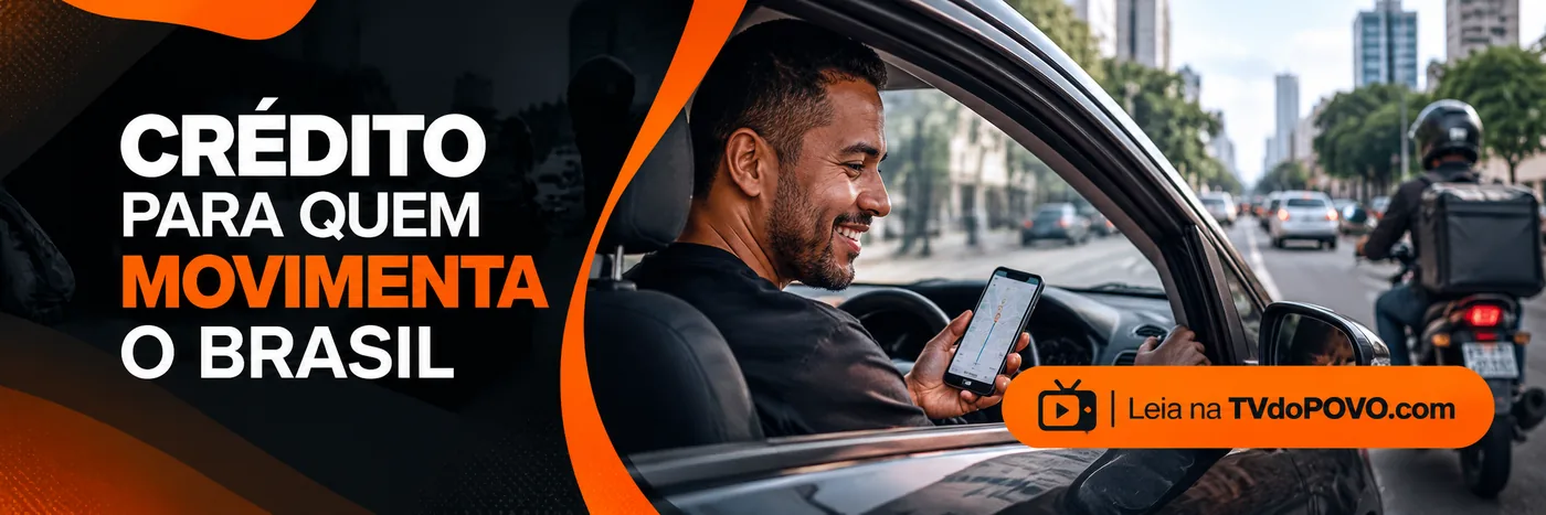 Move Brasil — crédito para motoristas e entregadores Faixa editorial sobre crédito do Move Brasil para motoristas de aplicativo e entregadores