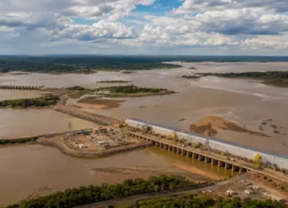 Reservatório de Jirau opera no nível mínimo; Madeira segue em vazante Nível mínimo da UHE Jirau com vazante do rio Madeira em Rondônia