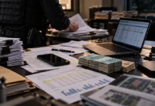 PF apura possível desvio de Fundo Eleitoral em Rondônia Mesa com documentos, eletrônicos e dinheiro em investigação da Polícia Federal em Rondônia