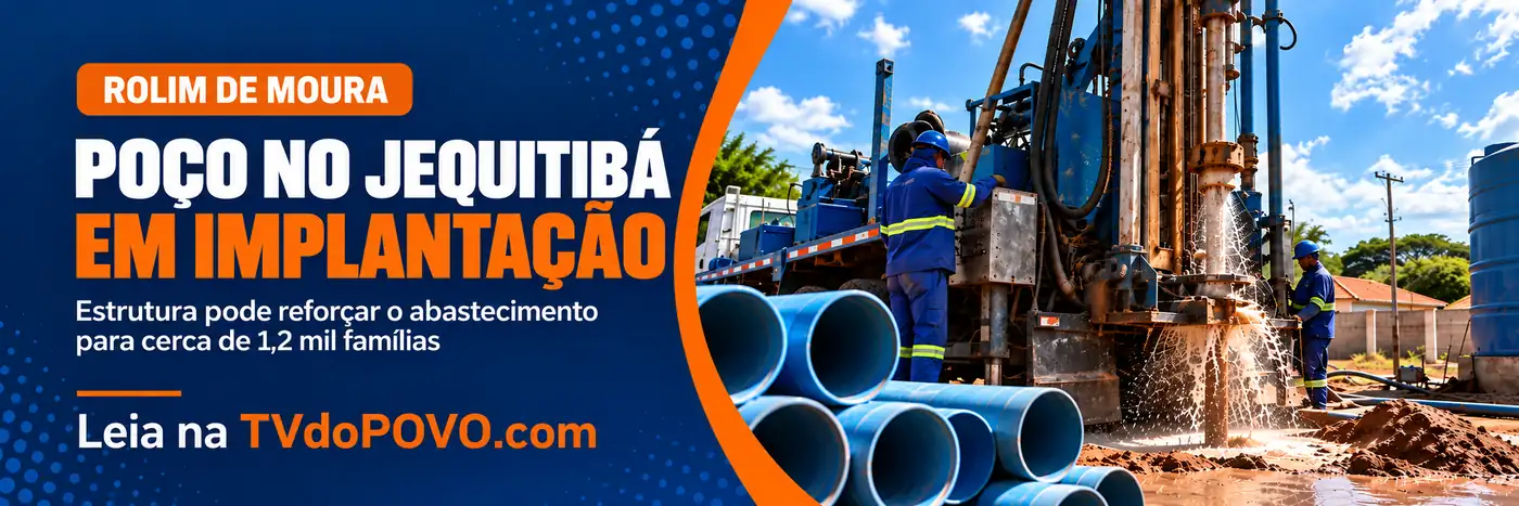 Poço no Jequitibá integra reforço do abastecimento poço no Jequitibá em implantação para ampliar o abastecimento de água em Rolim de Moura