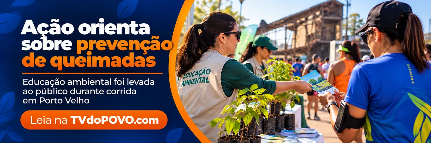 Prevenção de queimadas em ação de educação ambiental durante corrida em Porto Velho
