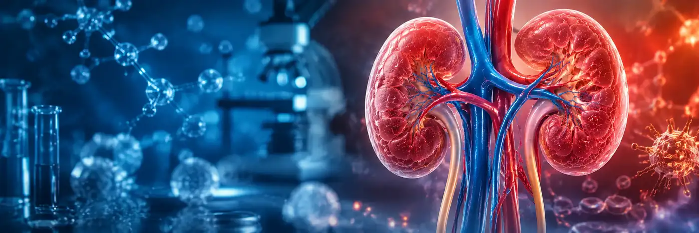 Nova opção de tratamento para nefropatia por IgA tratamento para nefropatia por IgA representado por rins e estruturas de filtração renal