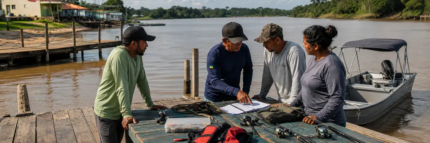 Condução de Turismo de Pesca é tema de curso gratuito em Guajará-Mirim Capacitação sobre turismo de pesca em Guajará-Mirim