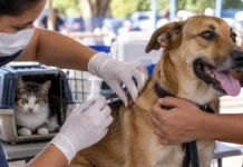 Porto Velho vacina 30.543 cães e gatos contra a raiva; veja onde conseguir a dose Vacinação antirrábica em Porto Velho durante campanha que imunizou 30.543 animais