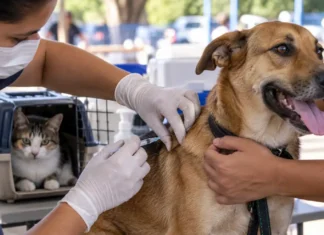 Porto Velho vacina 30.543 cães e gatos contra a raiva; veja onde conseguir a dose Vacinação antirrábica em Porto Velho durante campanha que imunizou 30.543 animais