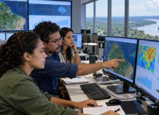 Porto Velho ganha base da Força Nacional do SUS para planejar emergências em saúde Força Nacional do SUS em Porto Velho representada em imagem ilustrativa de profissionais analisando mapas e indicadores de saúde.