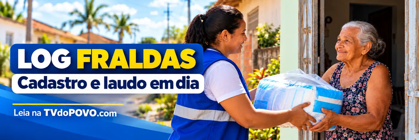 Faixa editorial do Log Fraldas sobre cadastro e laudo atualizados em Porto Velho