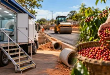 ALERO reúne cinco iniciativas de serviços e melhorias em Rondônia melhorias em Rondônia ilustradas por atendimento de saúde, obras de pavimentação e produção de café.