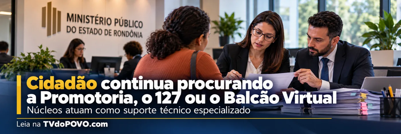 Faixa editorial orienta cidadão sobre canais de atendimento do Ministério Público de Rondônia