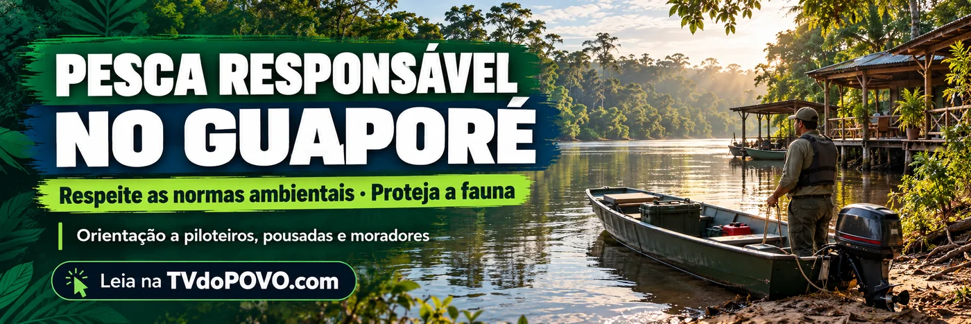 Arte sobre pesca responsável no Vale do Guaporé orienta piloteiros e moradores a proteger a fauna