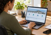 SEMEC Digital reúne 49 opções de serviços tributários em Porto Velho; saiba usar SEMEC Digital Porto Velho ilustrado por contribuinte utilizando notebook para consultar serviços tributários municipais.