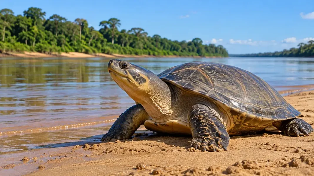 Monitoramento de 360 tartarugas revela risco aos ninhos no Rio Guaporé