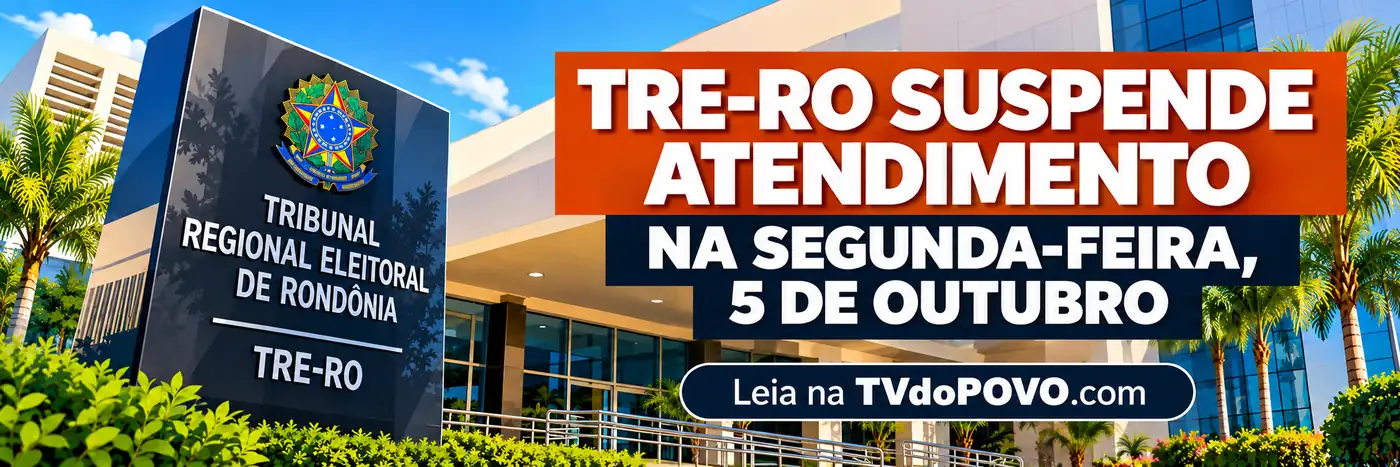 TRE-RO suspende expediente em 5 de outubro