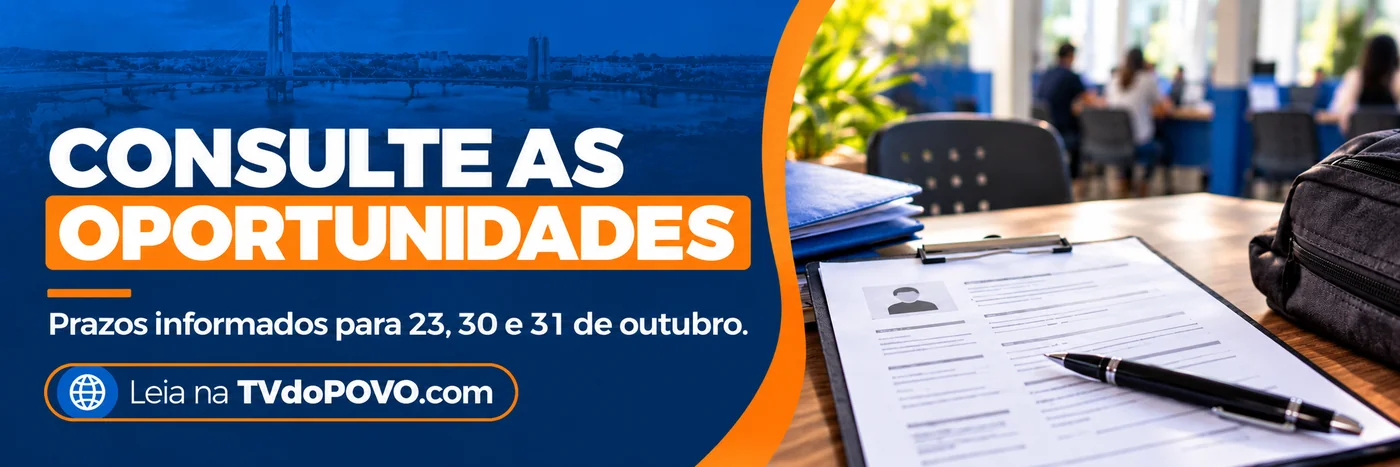 Consulta de oportunidades e prazos do Sine Faixa editorial sobre vagas do Sine em Porto Velho e prazos anunciados para outubro de 2026.