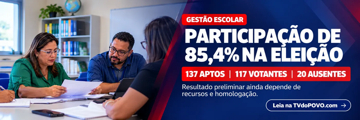 Faixa com 137 aptos, 117 votantes e 20 ausentes na eleição para o CME em Porto Velho.
