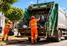 Consulta sobre coleta de lixo em Porto Velho termina nesta quinta, 29 Caminhão de coleta de resíduos urbanos ilustra a consulta sobre coleta de lixo em Porto Velho.