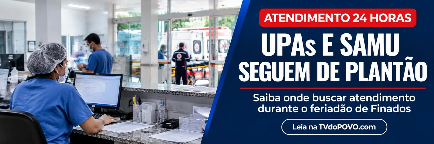Saúde no feriadão em Porto Velho: UPAs e Samu 192 mantêm atendimento de urgência durante Finados, em imagem ilustrativa.